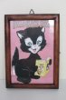 画像2: 464　ピクチャーフレーム　　Sサイズ　BLACK　CAT　　　NO!Vintage　 (2)