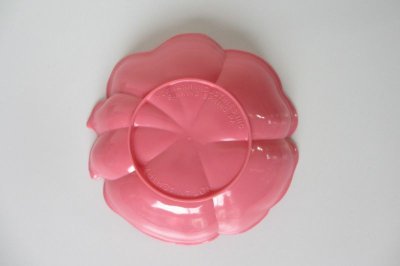 画像1: VZ2016084　USA　VINTAGE　プラスチック製　ハナミズキ　ボウル(ミニ)　ピンク