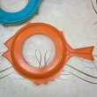 画像5: USA　Vintage　ヴィンテージ　プラスチック製　魚型ペーパートレイホルダー/アウトドア　オレンジ (5)
