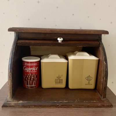 画像2: USA Vintage ヴィンテージ　ブレッドケース/ブレッドボックス　木製　収納ボックス　　大型のため送料見積もり商品