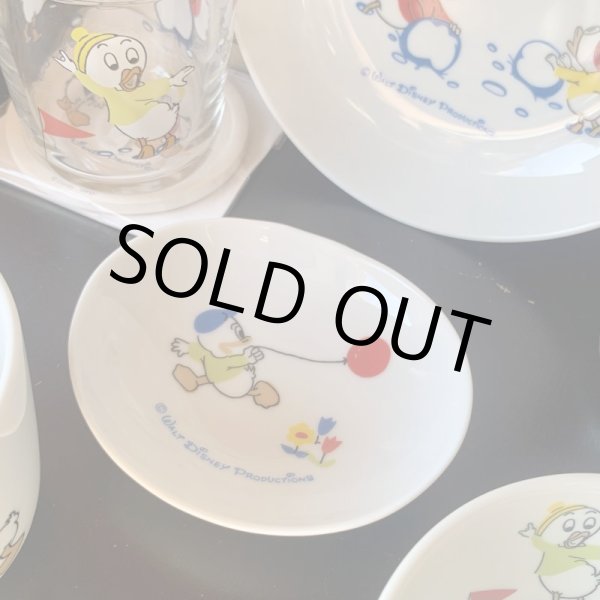 画像1: Disney　ディズニー　復刻シリーズ　ヒューイ＆デューイ＆ルーイ　小皿　　三郷陶器 (1)