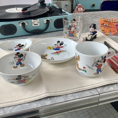 画像3: Disney　ディズニー　復刻シリーズ　ミッキー＆プルート　プレート　　三郷陶器