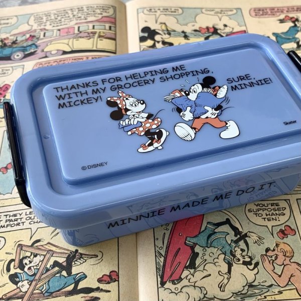 画像1: Disney　ディズニー　ミッキー＆ミニー　コンテナミニボックス　コミック柄　小物ケース　小物収納 (1)