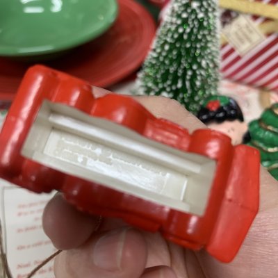 画像1: USA　VINTAGE/ヴィンテージ　SNOOPY　スヌーピー　オーナメント　機関車 クリスマス　PVCフィギュア