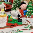 画像3: USA　VINTAGE/ヴィンテージ　SNOOPY　スヌーピー　オーナメント　機関車 クリスマス　PVCフィギュア (3)