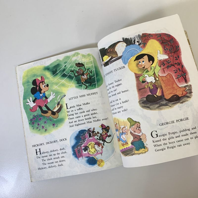 Vintage Disney ヴィンテージ 洋書 Mother Goose マザーグース ハード