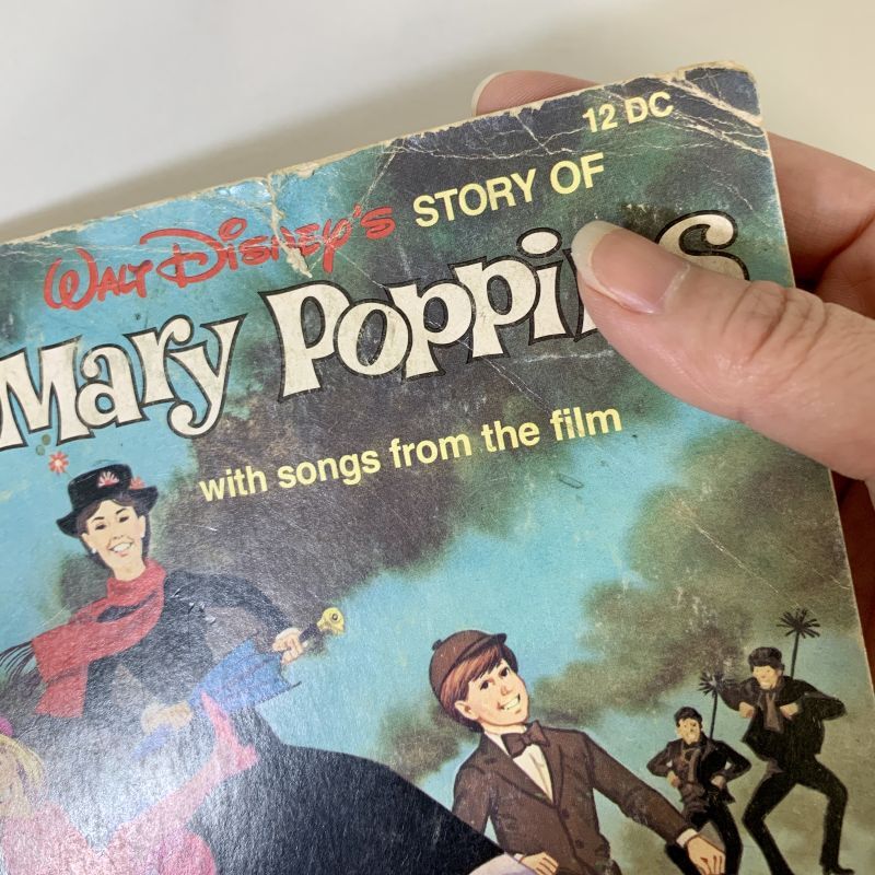 Vintage Disney ヴィンテージ 洋書 ウォルトディズニー Mary Poppins ...