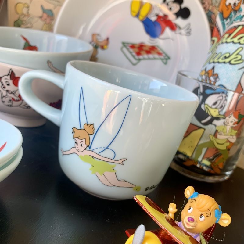 Disney ディズニー 復刻シリーズ ピーターパン＆ティンカーベル マグ 三郷陶器 - ペチカ